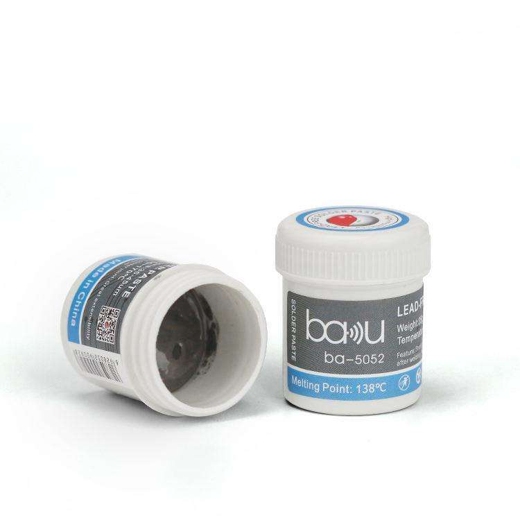 BAKU BA-5052 BGA Solder Paste for Mobile Phone Repair 35g Tin 35-45 Microns, 138 Celsius Melting ...