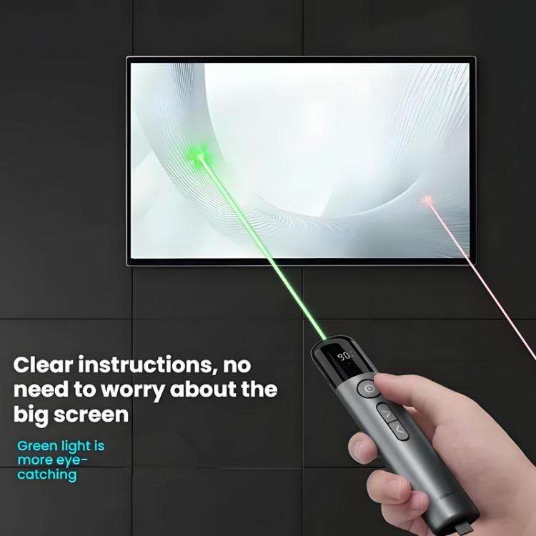 ASiNG A17 Pro Dual Mode Wireless Laser Presentation Pointer - USB/Bluetooth Rechargeable Adjustab...