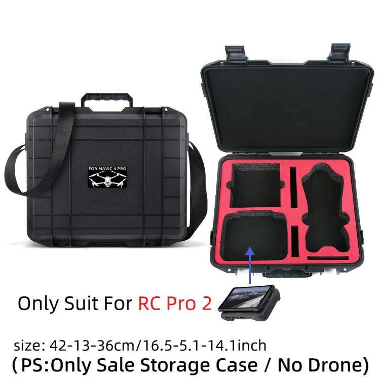 For DJI Mavic 4 Pro Creator Combo RC Pro 2 Explosion-Proof Case Storage Box Suitcase With Shoulde...