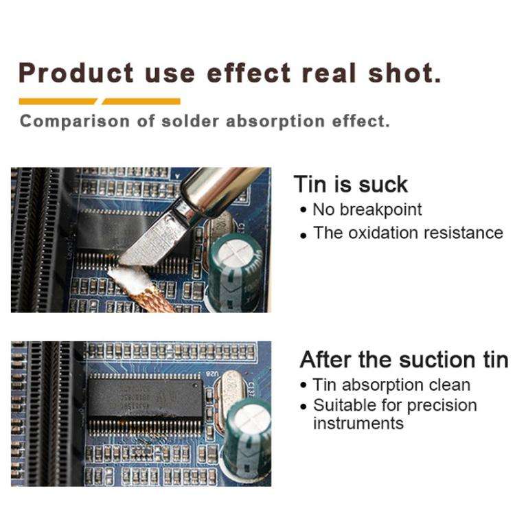 BAKU BK-2515 Solder Wick Remover Desoldering Braid for Electronics Repair