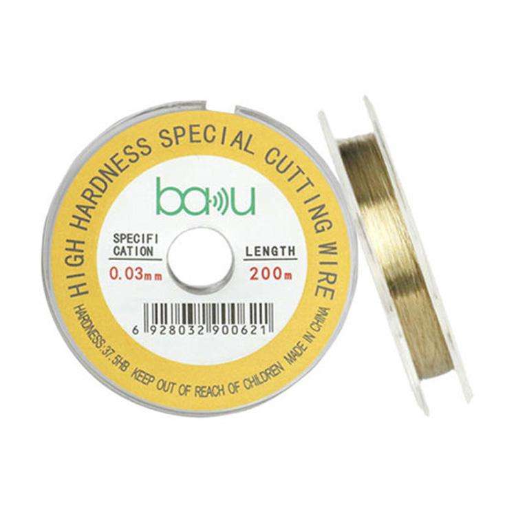 BAKU 0.03mm 200m/329ft Carbon Steel Screen Separator Cutting Wire for Smartphone & Tablet LCD Scr...