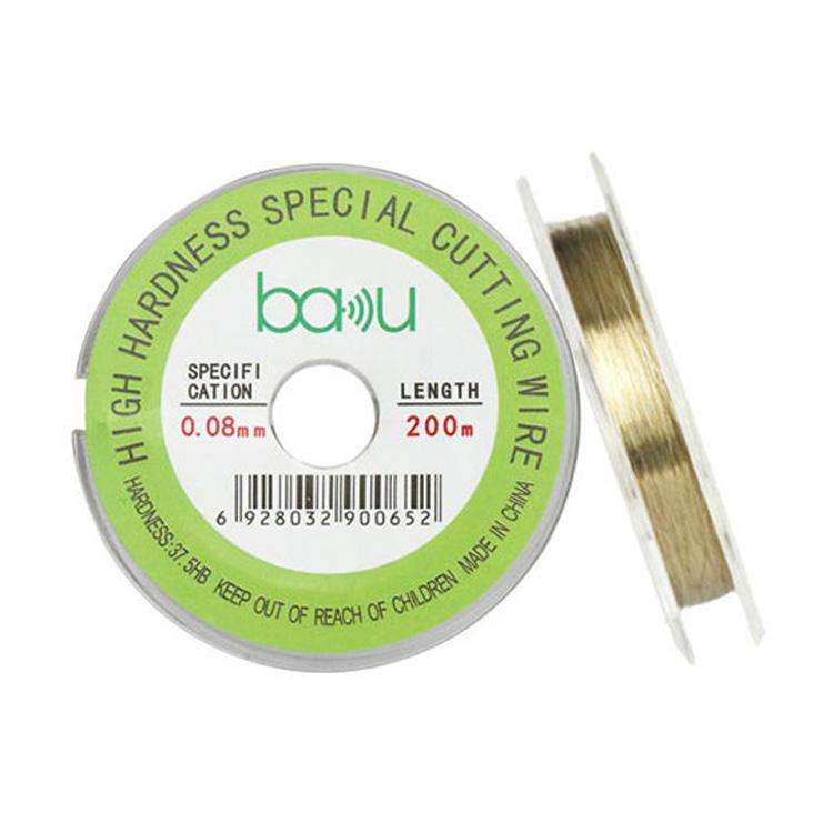 BAKU 0.08mm 200m/329ft Carbon Steel Screen Separator Cutting Wire for Smartphone & Tablet LCD Scr...
