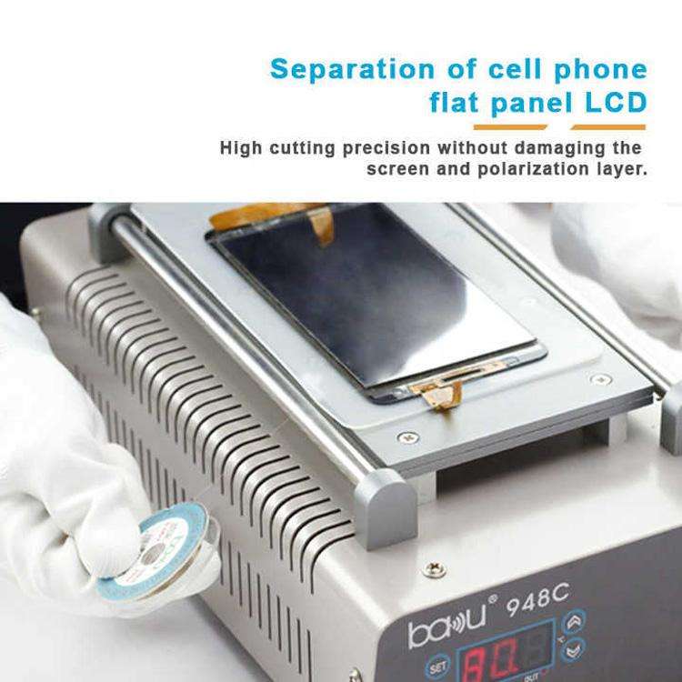 BAKU 0.06mm 200m/329ft Carbon Steel Screen Separator Cutting Wire for Smartphone & Tablet LCD Scr...