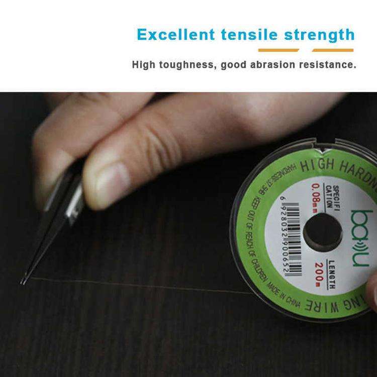 BAKU 0.04mm 200m/329ft Carbon Steel Screen Separator Cutting Wire for Smartphone & Tablet LCD Scr...