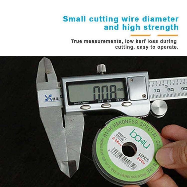 BAKU 0.06mm 200m/329ft Carbon Steel Screen Separator Cutting Wire for Smartphone & Tablet LCD Scr...