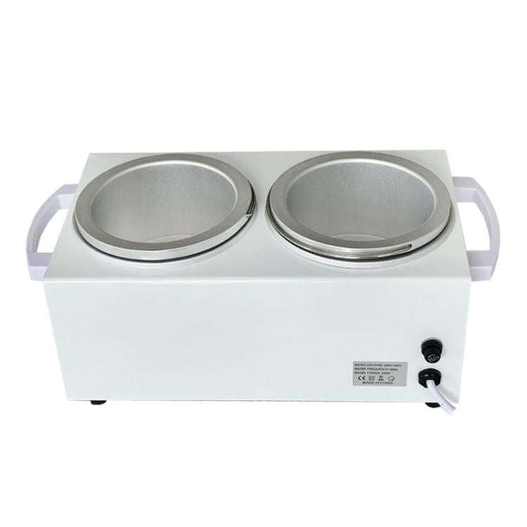 Double Pots Chocolate Melt Machine Temperature Control Hand Wax Machine Hand Heat Stirring Tool(U...