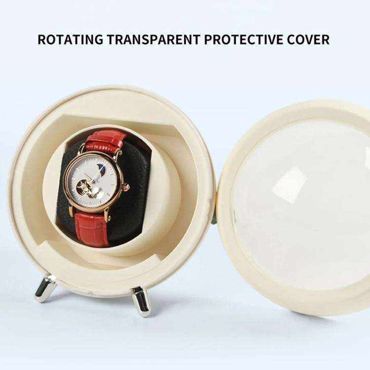 Smart Watch Winder With Anti-Magnetic Protection Silent Operation Dual Power Modes USB/Battery(Wh...