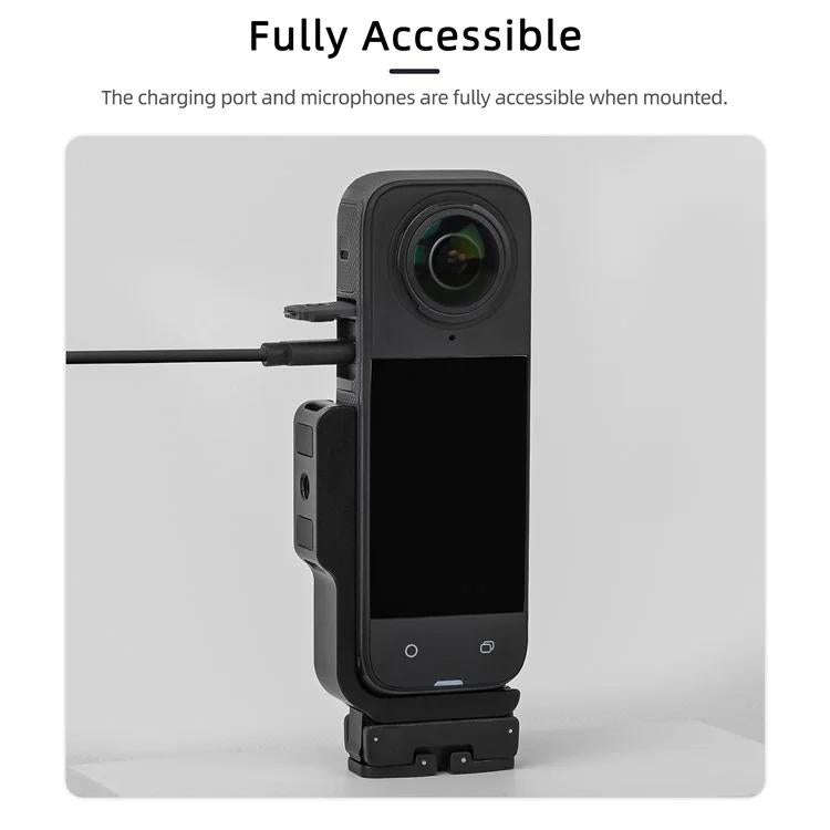 For Insta360 X5 / X4 Sunnylife X4-ZJ826 L-shape Conversion Bracket Magnetic Adaptor Expansion Acc...