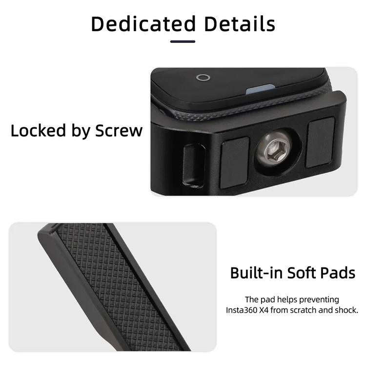 For Insta360 X5 / X4 Sunnylife X4-ZJ826 L-shape Conversion Bracket Magnetic Adaptor Expansion Acc...