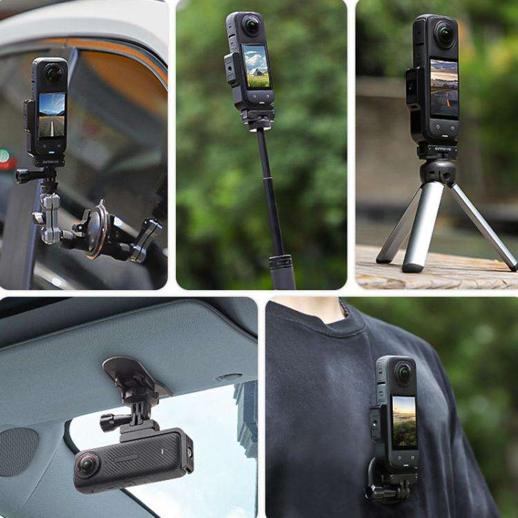 For Insta360 X5 / X4 Sunnylife X4-ZJ826 L-shape Conversion Bracket Magnetic Adaptor Expansion Acc...