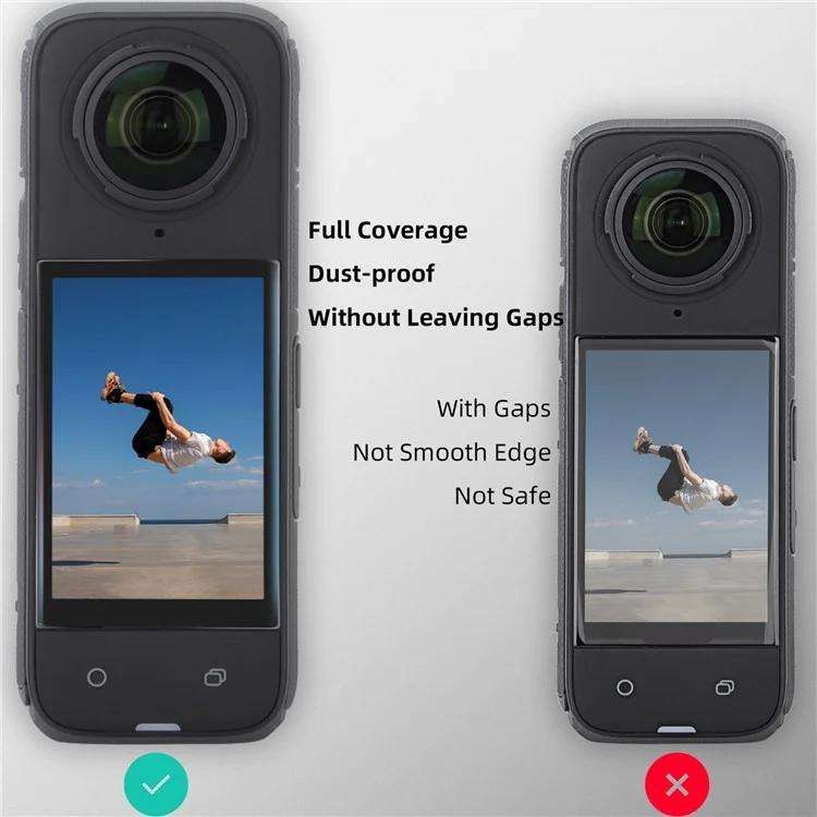 For Insta360 X5 / X4 Sunnylife Curved Tempered Film HD Anti-Explosion Anti-Drop Scratch Protectiv...