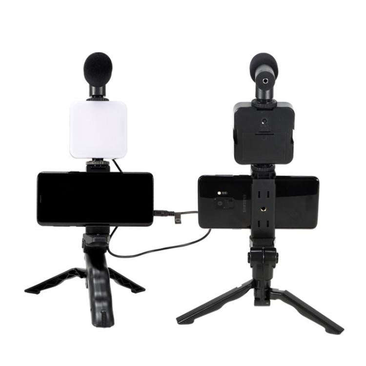49 LEDs Streaming Lighting Kit for Phone All-in-One Video Recording Set with Tripod Stand &  Micr...