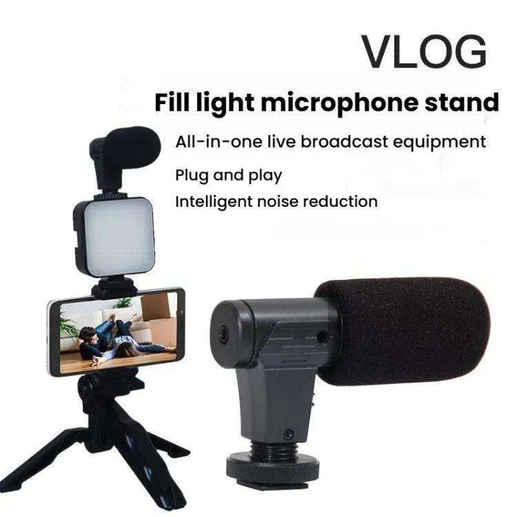 49 LEDs Streaming Lighting Kit for Phone All-in-One Video Recording Set with Tripod Stand &  Micr...