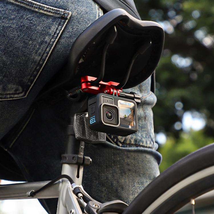 Sunnylife ZJ942 Sports Camera Bike Seat Mount Cycling Bracket(Red)