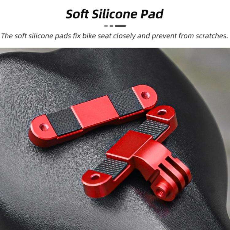 Sunnylife ZJ942 Sports Camera Bike Seat Mount Cycling Bracket(Red)