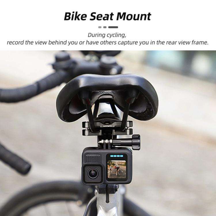 Sunnylife ZJ942 Sports Camera Bike Seat Mount Cycling Bracket(Red)