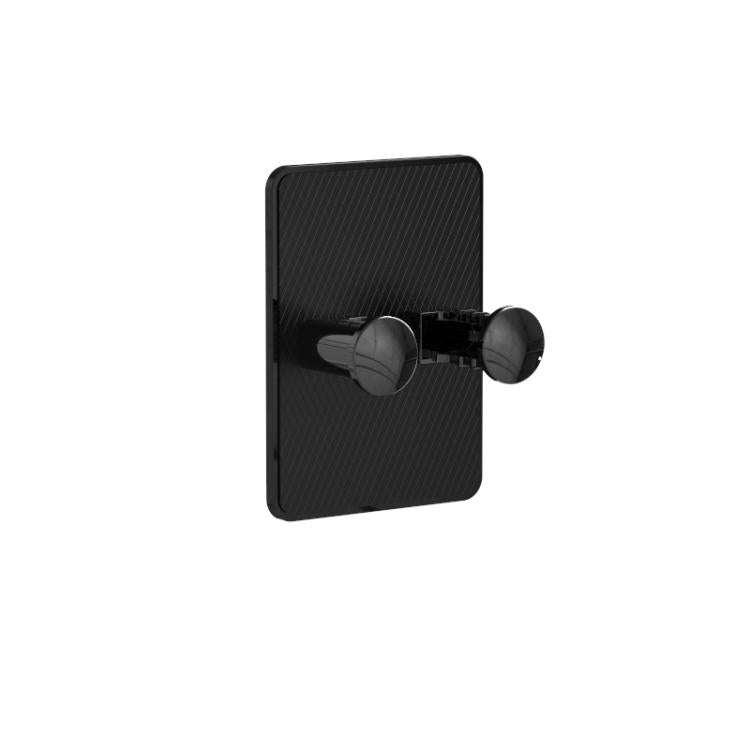 3pcs /Pack Wall-Mounted No-Drill Shaver Organizer Manual/Safety Razor Hook(Black)