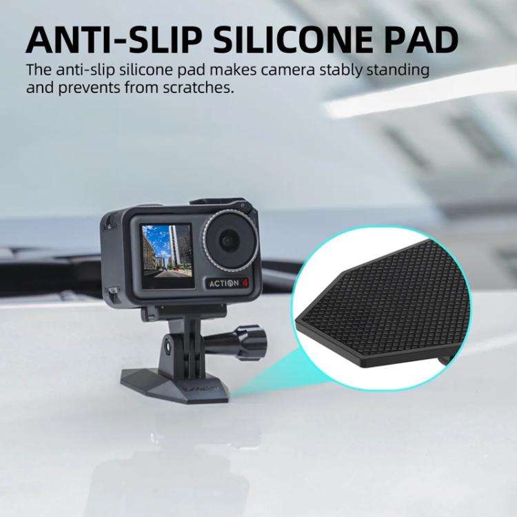 Sunnylife DZ762 Sports Camera Magnetic Dock Expansion Adapter Bracket(Black)