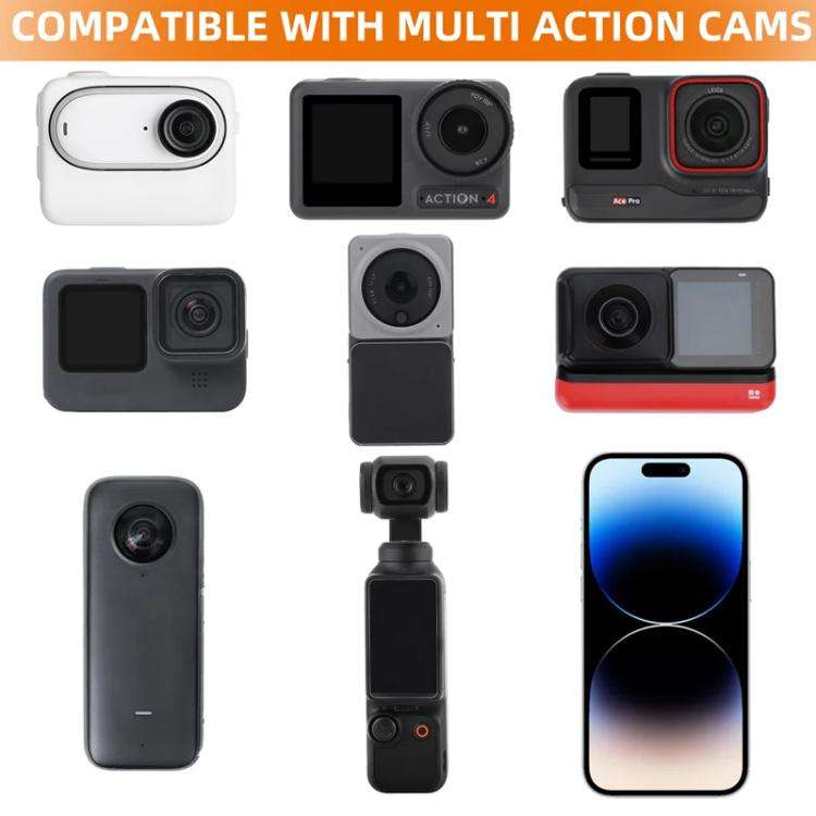 Sunnylife DZ762 Sports Camera Magnetic Dock Expansion Adapter Bracket(Black)