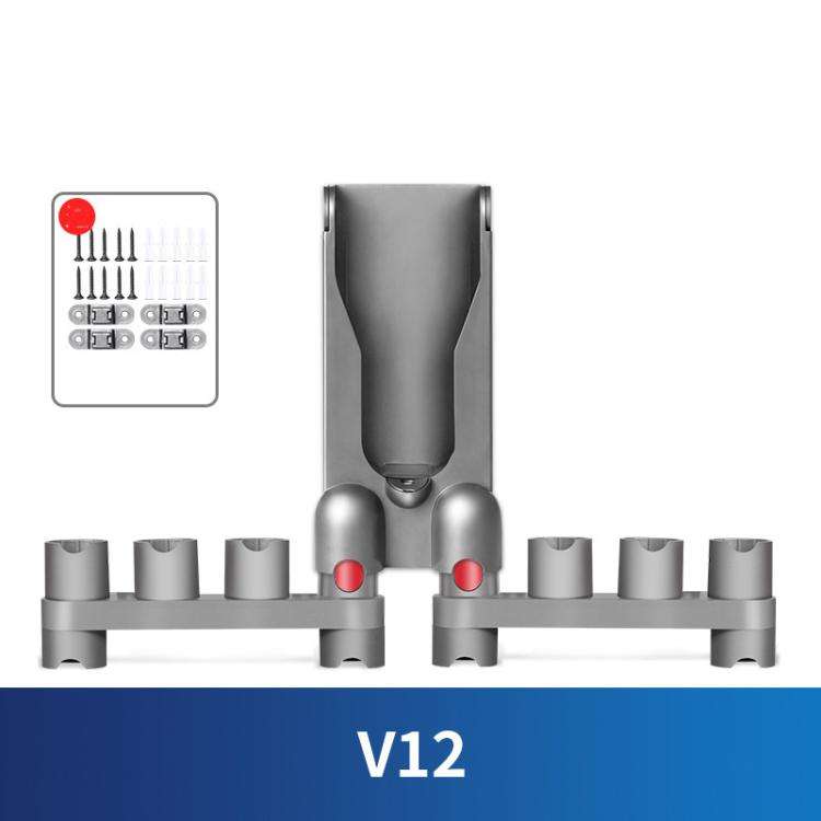 For Dyson V12 Vacuum Cleaner Wall Mount Storage Rack Accessory Holder Holds Up to 10 Attachments