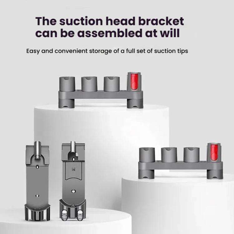 For Dyson V10 Slim Vacuum Cleaner Wall Mount Storage Rack Accessory Holder Holds Up to 10 Attachm...