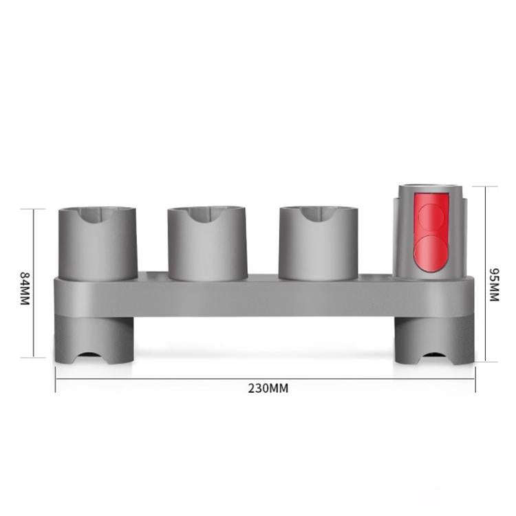 For Dyson V10 Slim Vacuum Cleaner Wall Mount Storage Rack Accessory Holder Holds Up to 10 Attachm...