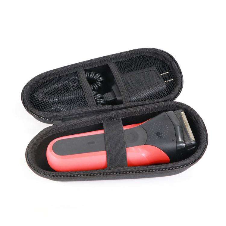 For Braun All Series Shaver Travel Case Shockproof, Anti-Crush Protective Storage Bag(Black)