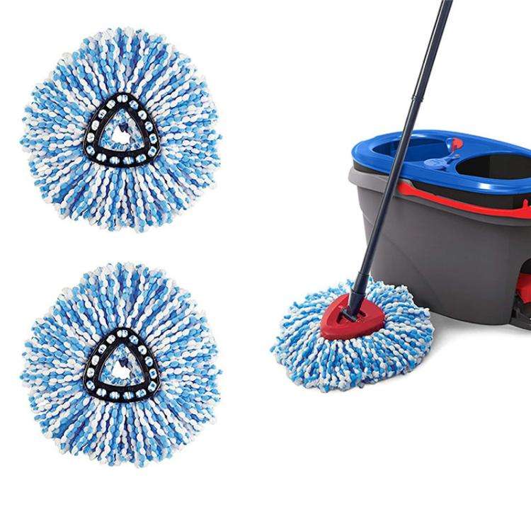 3pcs /Pack Mop Pads For O-Cedar EasyWring RinseClean 2 Tank System(White)