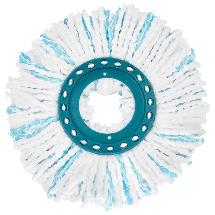 4pcs /Pack Mop Head for Leifheit Twist Mop Super Absorbent Microfiber Replacement(Green White)
