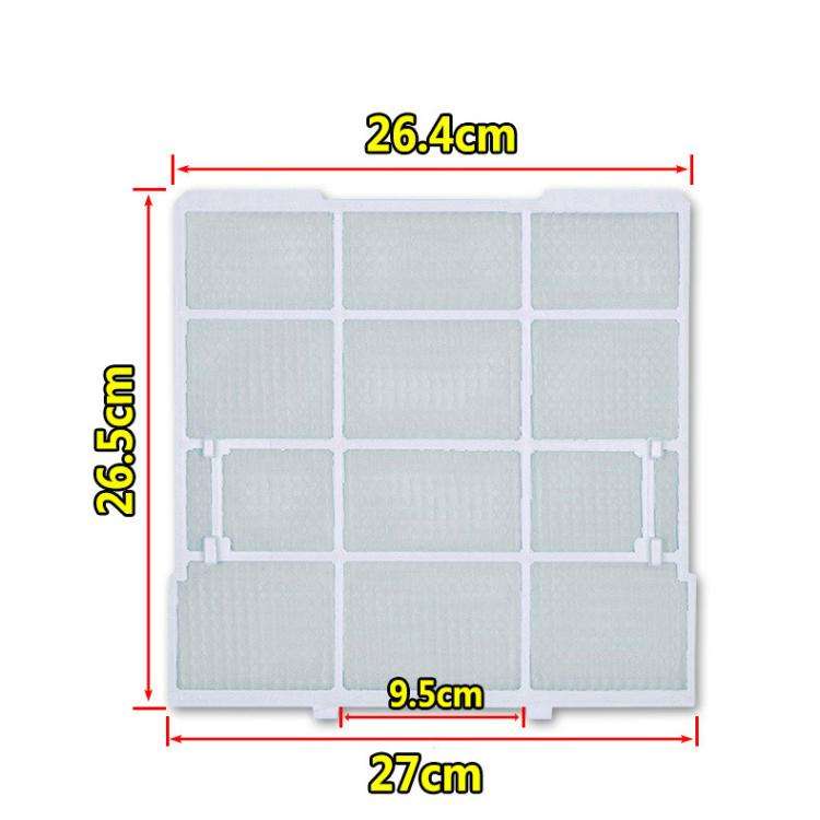 27x26.5cm Filter Mesh For Midea Air Conditioner Replacement 1/1.5/2 HP Wall-Mounted Indoor Units