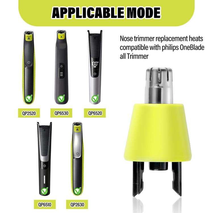 Electric Shaver Nose Hair Trimmer Replacement Blade For Philips OneBlade QP2520 / QP2630 / QP6530...