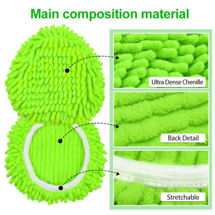 3pcs /Pack Mop Pads For O-Cedar EasyWring 1-Tank System Replacement Parts(Green)