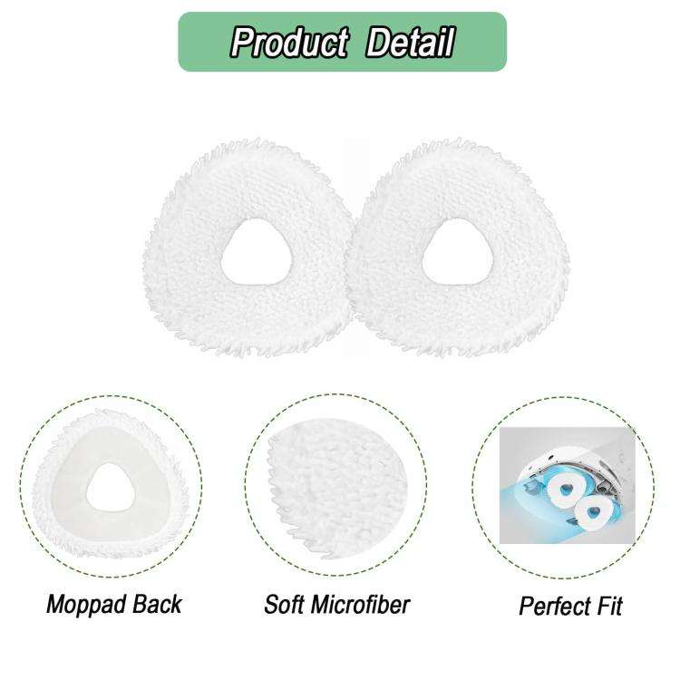 For NARWAL Xiaoyao 001 / J4 / J4 Lite / J3 / J2 / J1 Gray Thicken Rag Sweeping Robot Accessories