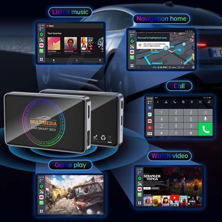 BY971 Wireless CarPlay Adapter 3-In-1 Car TV Stick HDMI Out Sync For Laptop/TV  4+32G