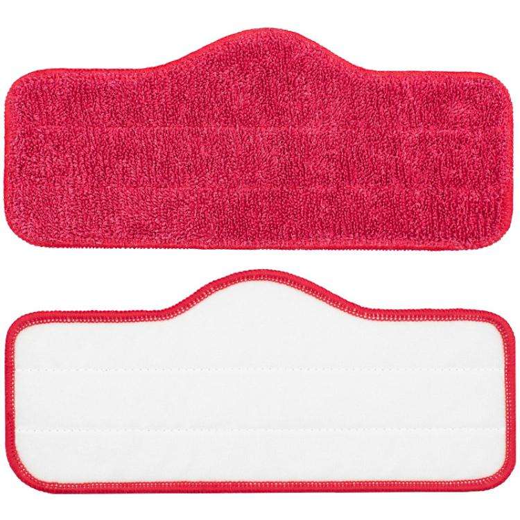 2pcs /Pack Mop Cloths Rag For Schenley Steam Mop Replacement Microfiber Pads(Red)