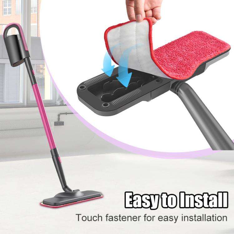 2pcs /Pack Mop Cloths Rag For Schenley Steam Mop Replacement Microfiber Pads(Red)