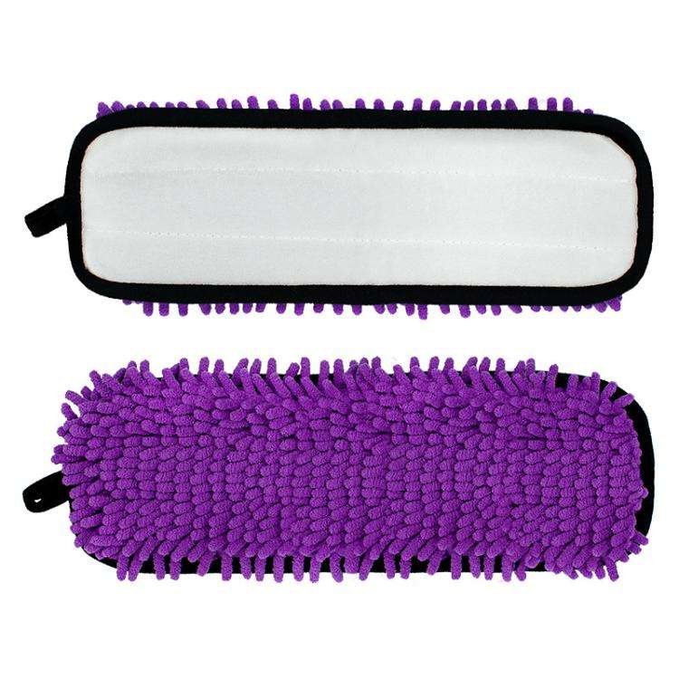 2pcs /Pack Chenille Microfiber Mop Pads For Swiffer PowerMop Replacement(Purple)
