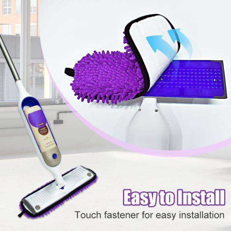 2pcs /Pack Chenille Microfiber Mop Pads For Swiffer PowerMop Replacement(Purple)
