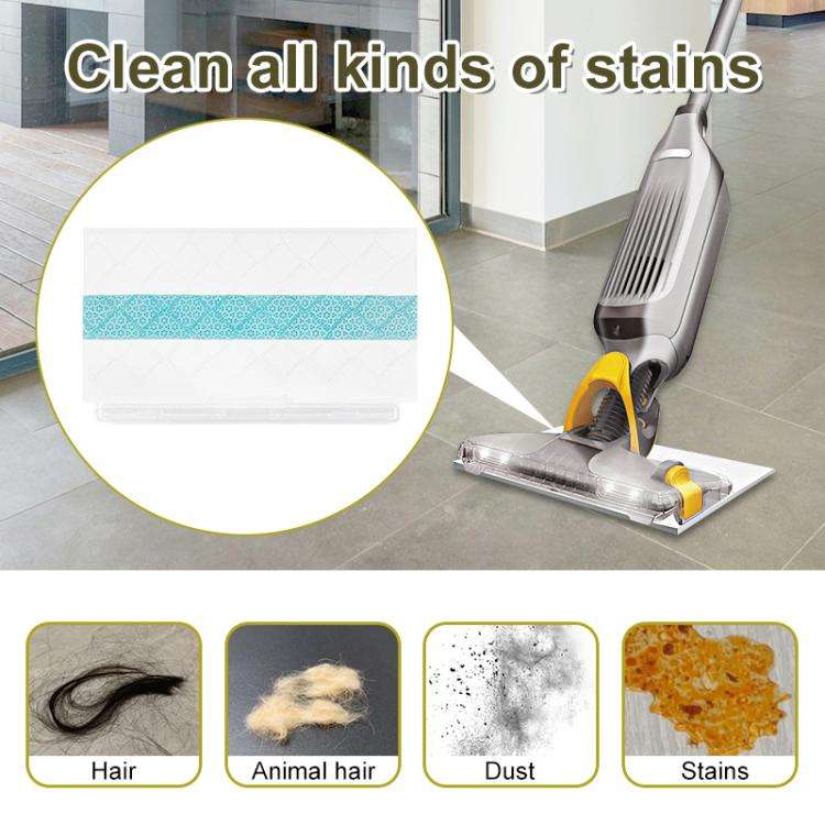 2pcs /Pack Disposable Mop Pad Refills For Shark Vacmop VM252/VM250/VM200/VMP30(Blue Strip)