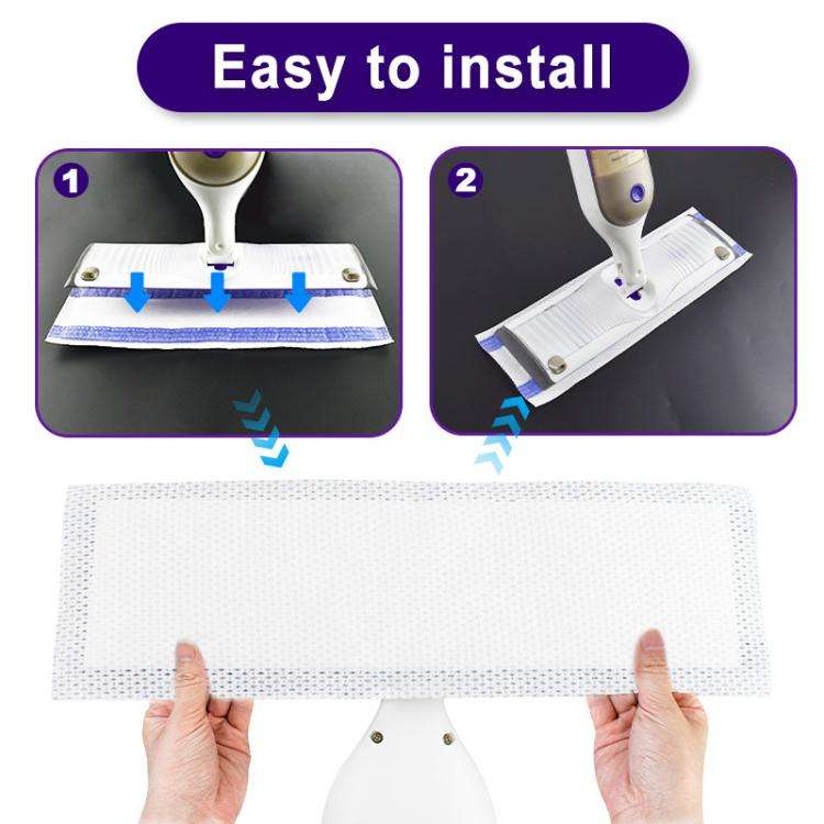 2pcs /Pack Disposable Mop Pad Refills For Swiffer PowerMop Floor Cleaning Replacement(Purple)