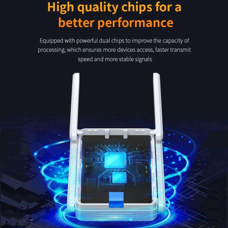 COMFAST CF-XR185 V2 AX3000 WiFi 6 Extender Dual Band Gigabit Wireless Repeater AU Plug