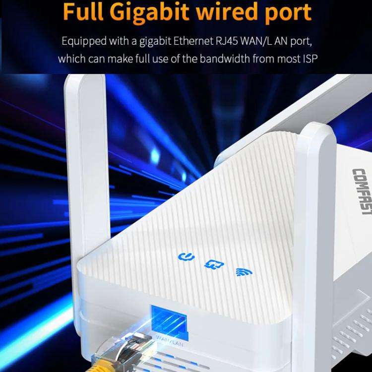 COMFAST CF-XR185 V2 AX3000 WiFi 6 Extender Dual Band Gigabit Wireless Repeater AU Plug
