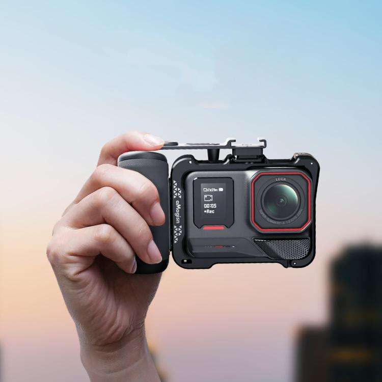 aMagisn Xplorer Grip Kit Street Vlogging Handle For Insta360, DJI Action, and GoPro Hero Series A...