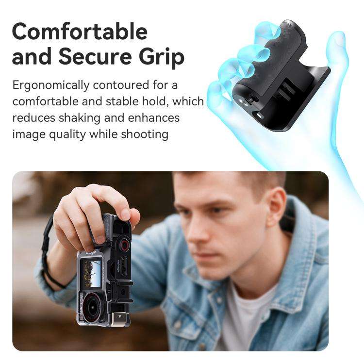 aMagisn Xplorer Grip Kit Street Vlogging Handle For Insta360, DJI Action, and GoPro Hero Series A...