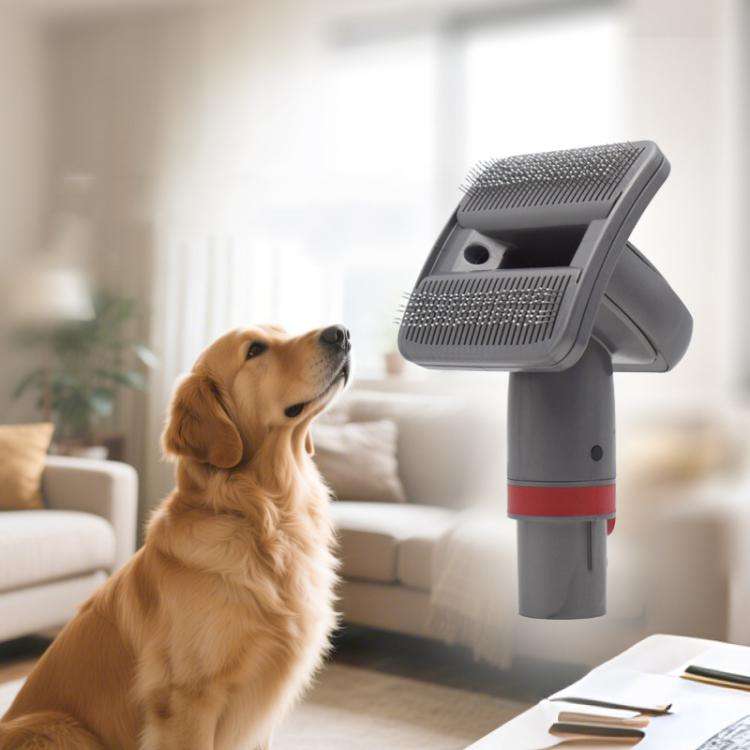Pet Hair Brush Tool Attachment For Dyson V7/V8/V10/V11/V15 Vacuum(Gray)