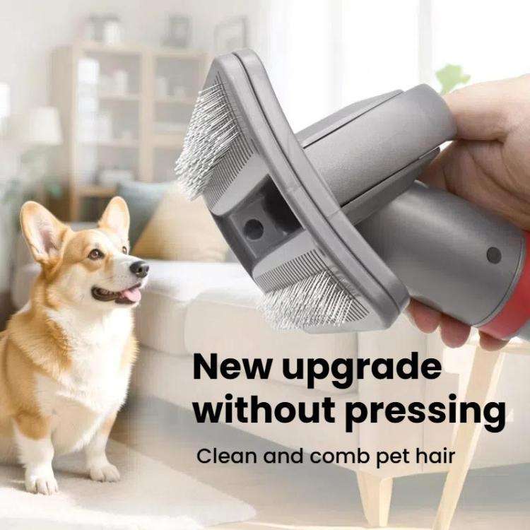 Pet Hair Brush Tool Attachment For Dyson V7/V8/V10/V11/V15 Vacuum(Gray)