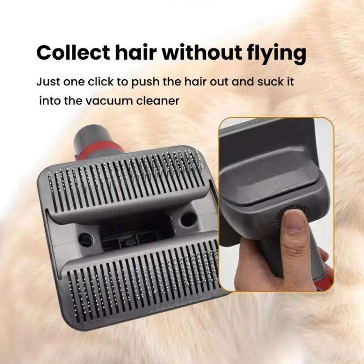 Pet Hair Brush Tool Attachment For Dyson V7/V8/V10/V11/V15 Vacuum(Gray)