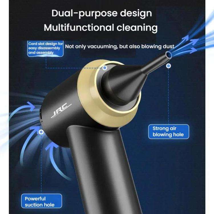 JRC Handheld Wireless Vacuum Cleaner Keyboard Desktop Cleaning Dust Removal Equipped(Black)
