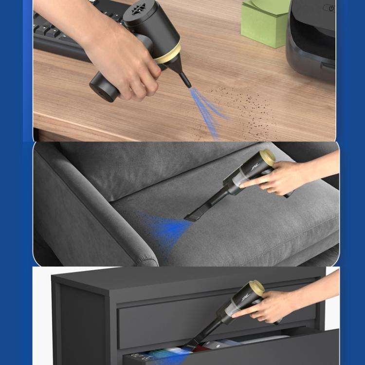 JRC Handheld Wireless Vacuum Cleaner Keyboard Desktop Cleaning Dust Removal Equipped(Black)