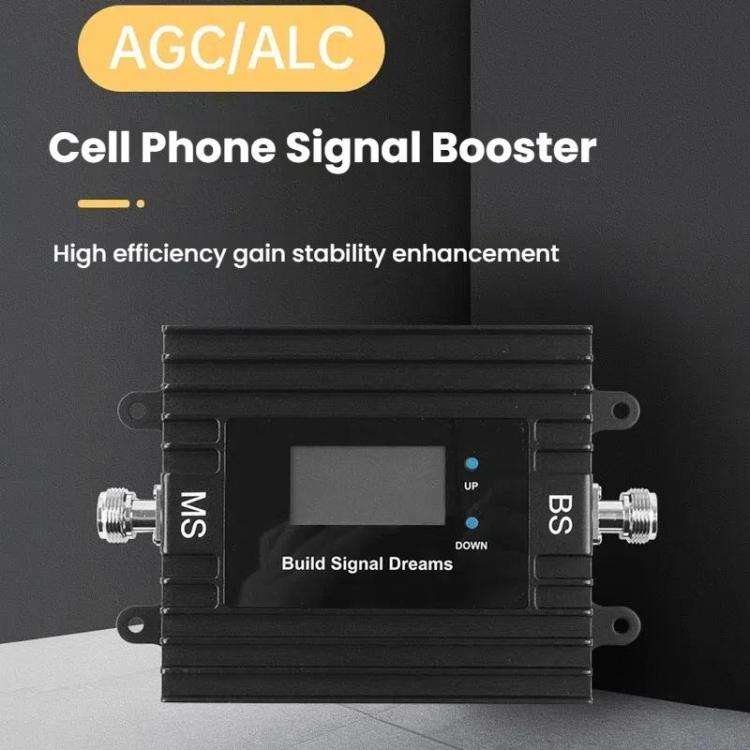 Dual-Band 900/1800MHz 4G LTE Cell Phone Signal Booster with Smart Life APP Remote Control(Black)